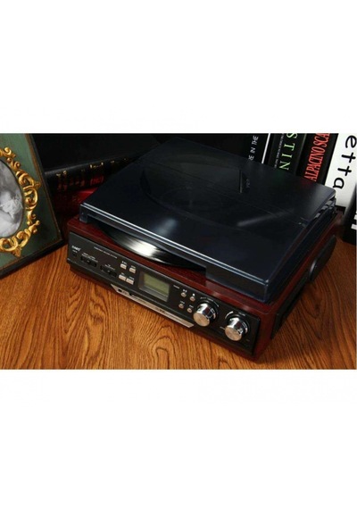 Knstar Retro Ahşap Pikap Radyo - Kaset - Usb - Sd - Bluetooth