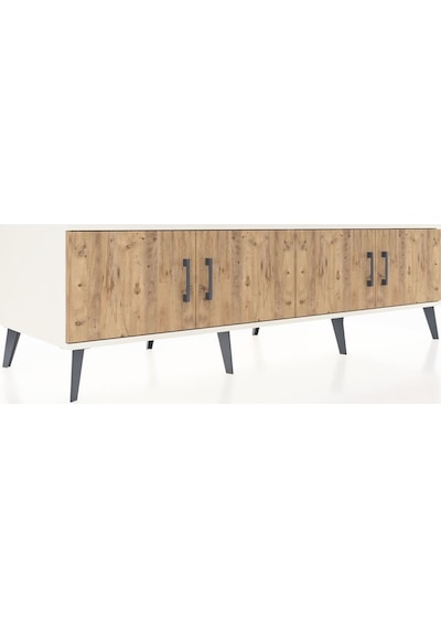 Kronos Tv Ünitesi 2 Raflı 4 Kapaklı 176x59x51 Aytaşı-çam/çam Atlas Çam/atlas Çam Kronos Tv Ünitesi 2 Raflı 4 Kapaklı 176x59x51 Aytaşı-çam/çam Atlas Çam/atlas Çam