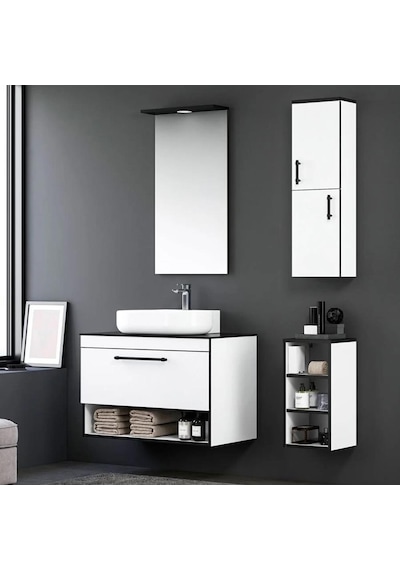 Orka Knidos 90 Cm Mdf Beyaz Banyo Dolabı Takımı Ve Boy Dolabı Beyaz Orka Knidos 90 Cm Mdf Beyaz Banyo Dolabı Takımı Ve Boy Dolabı Beyaz