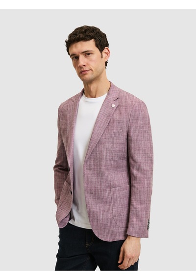 Cacharel Bordo Ex. Slim Fit Ceket Kırmızı