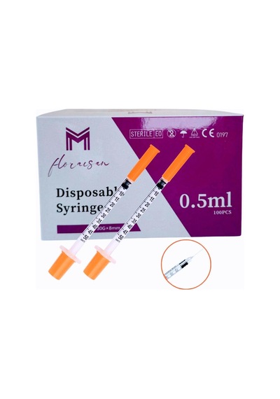 Micro Fine 0,5ml 30gx8mm Enjektör 100 Adet