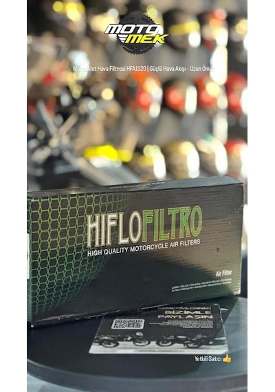 Motosiklet Hava Filtresi Hfa1120 Güçlü Hava Akışı Uzun Ömür