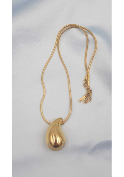 Vog Xuping Model Vip Çelik Botega Göz Yaşı Damlası Gold Renk Sevgiliye,anneye,arkadaşa Kolye