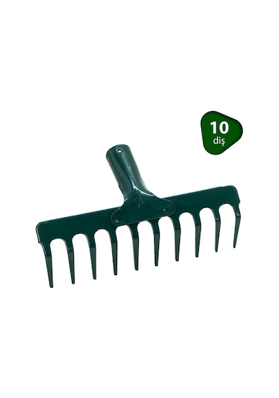 Sapsız Metal Tırmık 10 Diş