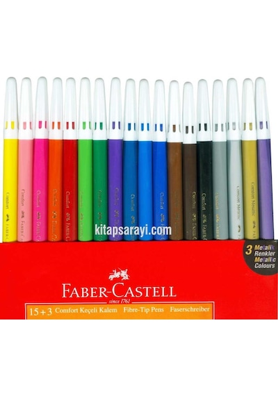 Faber Castell Comfort Keçeli Kalem 15 + 3'lü