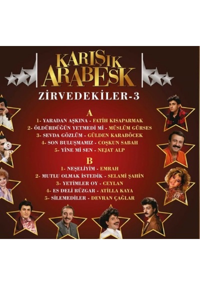 Karışık Arabesk Zirvedekiler 3 - Plak