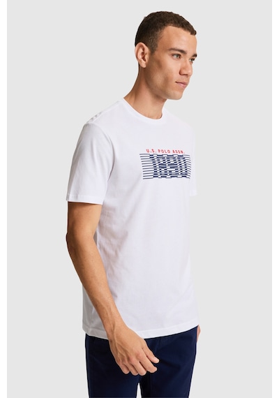U.S. Polo Assn. U.s. Polo Assn. Erkek T-shirt Pu-9672 Beyaz