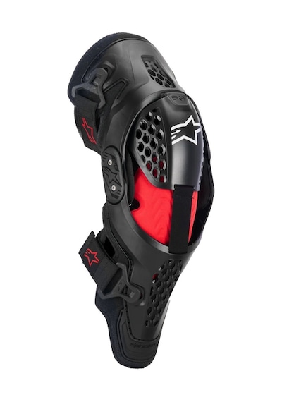 Alpinestars Sx-1 Plasma Diz Koruma Siyah Kırmızı Çok Renkli
