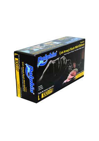 Dolphin Siyah Nitril Eldiven
