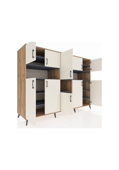 Kronos Dolap 14 Raflı 10 Kapaklı 220x59x163 Çam-aytaşı/antrasit Çam-aytaşı/antrasit Kronos Dolap 14 Raflı 10 Kapaklı 220x59x163 Çam-aytaşı/antrasit Çam-aytaşı/antrasit