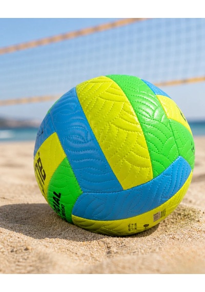 Profesyonel Voleybol Topu Kaymaz Yüzeyli Dayanıklı Spor Topu Mavi