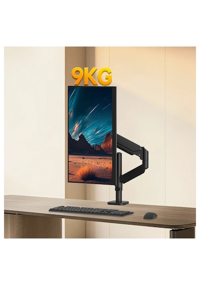 M252la Gazlı Yaylı Tekli Monitör Kolu Uzun Direkli 13-32 İnç