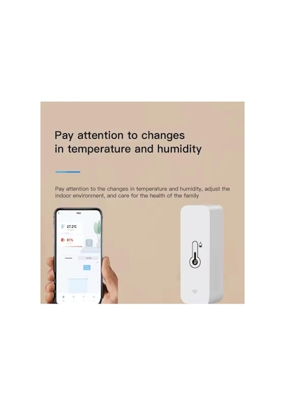 Tuya Bt Akıllı Sıcaklık Nem Sensörü Kapalı Higrometre Bluetooth Uyumlu App Uzaktan Kumanda Alexa Google Home İle Uyumlu