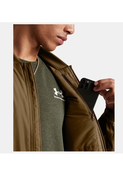 Under Armour - Erkek Unstoppable Yalıtımlı Bomber Mont 1388903-498 Coyote Coyote Çok Renkli