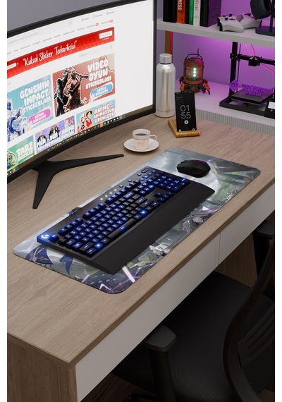 Clorinde Genshin Impact Anime Gacha V1 - 70x30 Xl Gaming Mouse Pad Fare Altlığı