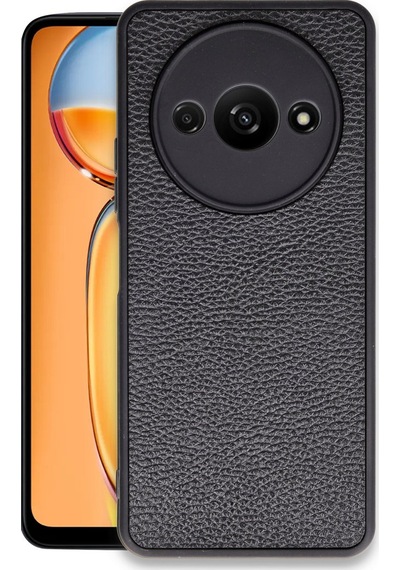 Xiaomi Redmi A3 4g Uyumlu Kılıf Aras Deri Kapak - Siyah