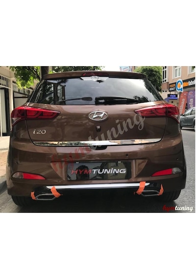 Hyundai İ20 Difüzör Arka Tampon Eki Egzoz Görünümlü Düfüzör