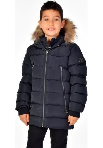 Benitto Kids Natürel Kürklü Erkek Çocuk Mont 51248-lacivert Lacivert