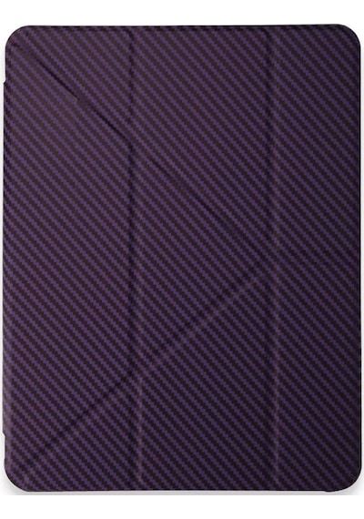 Newface Apple iPad Uyumlu Pro 11 2024 Kılıf Color Karbon Tablet Kılıfı - Derin Mor