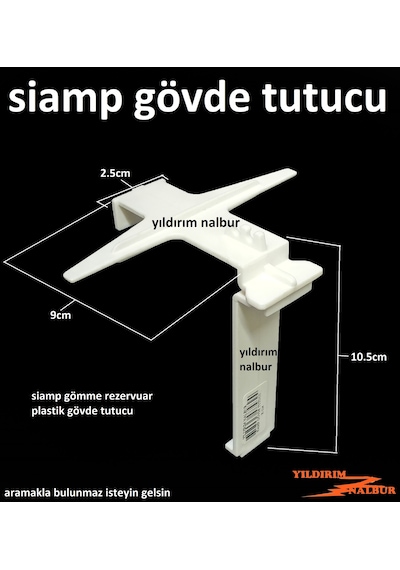 Siamp Gömme Rezervuar Gövde Tutucu Plastik Destek Aparatı
