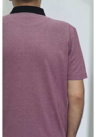 Dmc Tekstil Erkek Düz Spor Kesimli Normal Kalıp Polo Yaka Tek Cepli T-shirt Bordo