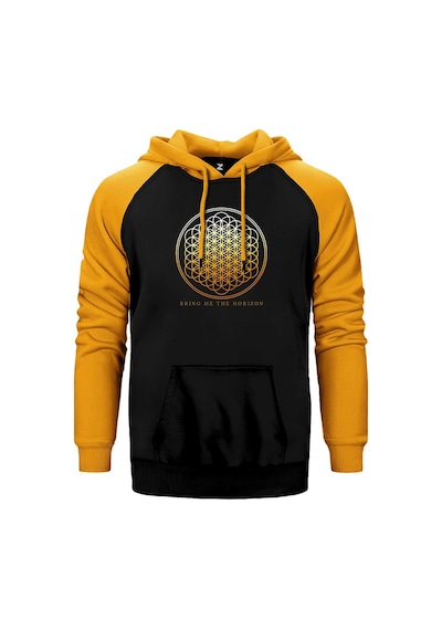 Bring Me The Horizon Sempiternal Sarı Renk Reglan Kol Kapşonlu Sweatshirt Sarı