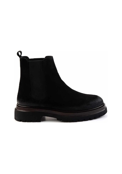 Bambi Siyah Leather Erkek Bot & Bootie E02304930102 Siyah