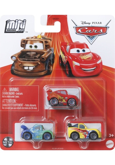 Cars Mini Karakter Arabalar Üçlü Paket Hll64