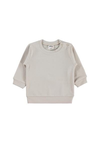 Civil Baby Düz Basic 6-18 Ay Sweatshirt - Bej Taş Rengi