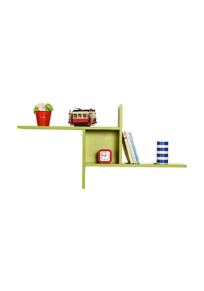 Adoremobilya Plus Dekoratif Duvar Rafı - Yeşil