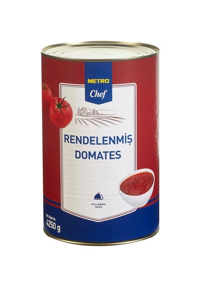 Rendelenmiş Domates 4,25 Kg Pratik Kullanıma Hazır Domates Tarı