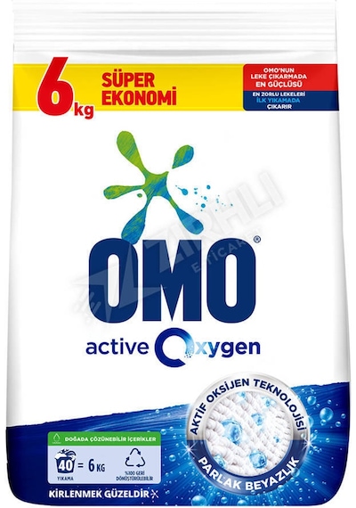 3 Adet Omo Active Oxygen Toz 6 Kg