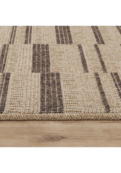 Kaşmir Halı Kilim Jüt Ravon Brown Salon Mutfak Halısı Yolluk Kahverengi