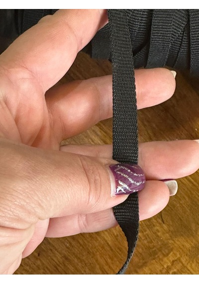 Siyah Biye Şerit En 1 Cm 1 Metre