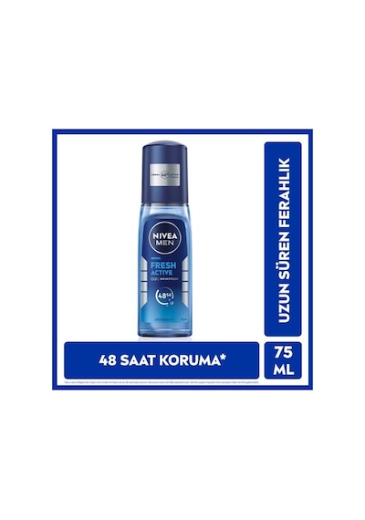 Nivea Men Erkek Pump Sprey Deodorant Fresh Active 75 Ml 48 Saat Koruma
