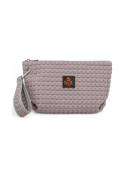 Bilik Deri Scuba Gri Kadın Portföy & Clutch Çanta Yeliz Gri