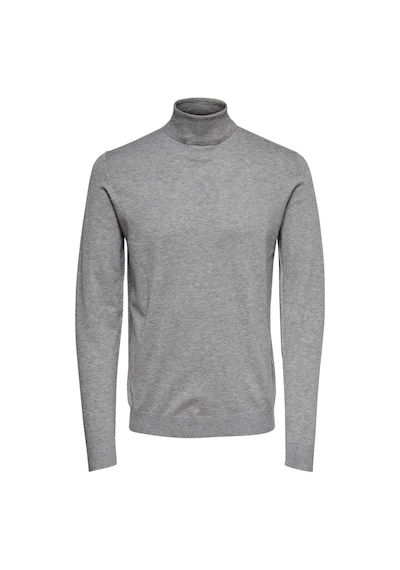 Only & Sons Erkek Mevsimlik Boğazlı Kazak - 22020879 Gri