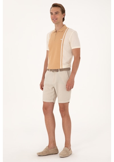 U.s. Polo Assn. Erkek Taş Şort / Bermuda 50300446-vr049 Taş
