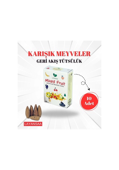Layansaa Karışık Meyveler Geri Akış Tütsü 10 Adet