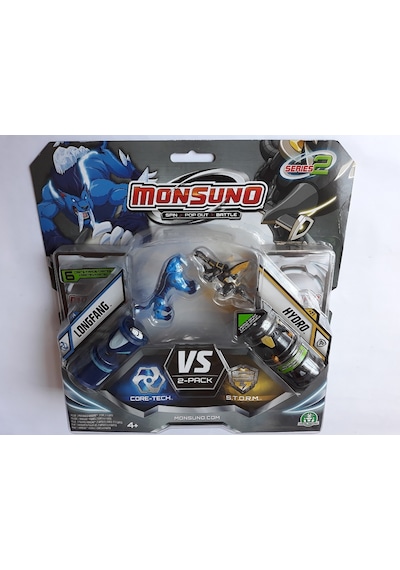 Monsuno Longfang Hydro 2 Figür 2 Kapsül Oyun Kartı Pro Set