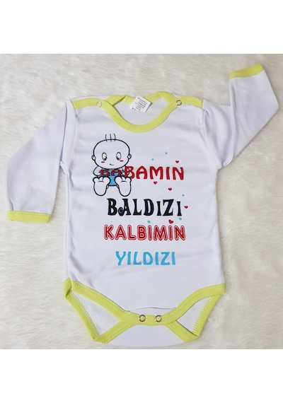 Candysbebe Babamın Baldızı Kalbimin Yıldızı Zıbın Sarı Candysbebe Babamın Baldızı Kalbimin Yıldızı Zıbın Sarı