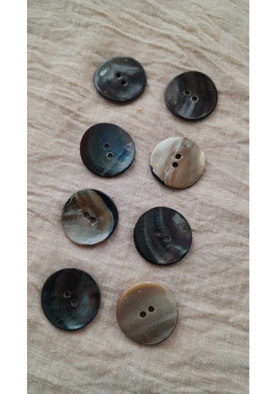 Doğal Hakiki İnci Midye Kabugu Düğme 20 Mm 12 Adet