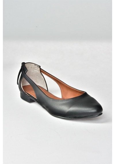 Fox Shoes Siyah Kadın Babet H726324009 Siyah