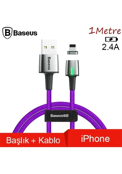 Baseus Zinc Magnetic Usb Kablo Şarj iPhone Uyumlu 14-13-12-11 1metre- 5775