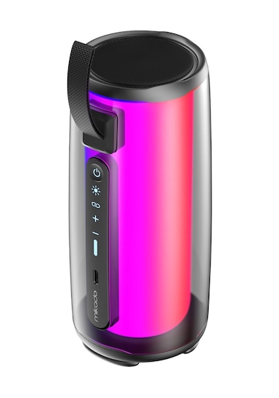 Mikado Md-17bt Capella Siyah 10w 1 Rgb Mikrofonlu Transparan/bt/tf Kart/aux/usb Tws 1800 Mah Bataryalı Speaker