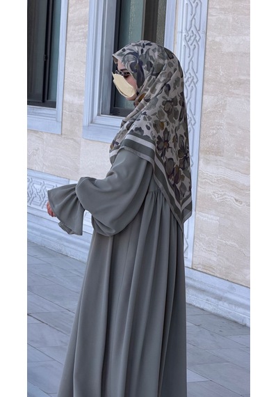 Qalortex Scarf Pamuklu Soft Nazenin Desen Eşarp-mint