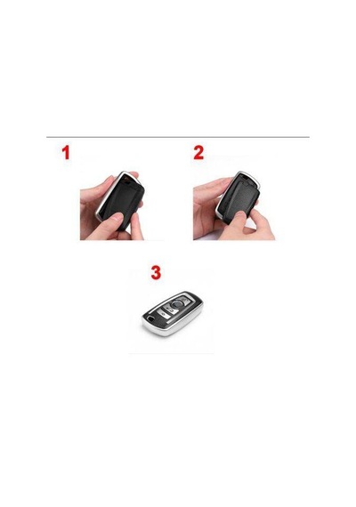 Bmw M3 M4 E34 E90 Anahtar Kılıfı Süperlüx Keyless Gümüş