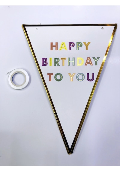 Mey İthalat Happy Birthday To You Flama Bayrak Süs 1