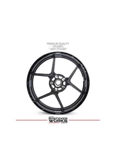 Tüm Motosikeltler Uyumlu 17 İnch Jant Sticker Seti 56266570