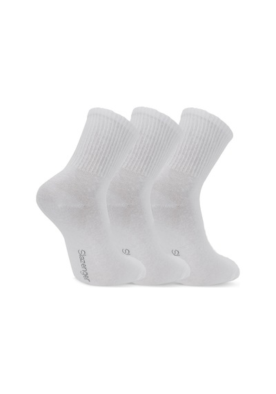 Slazenger Jumpy 3 Lü Erkek Beyaz Çorap Beyaz